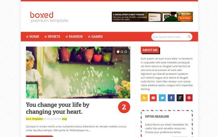 Boxed-Responsive-Blogger-Template