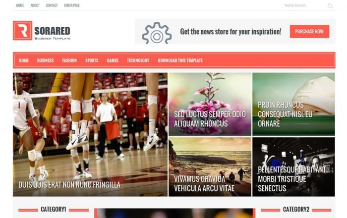 Sora-Red-Responsive-Magazine-Blogger-Template