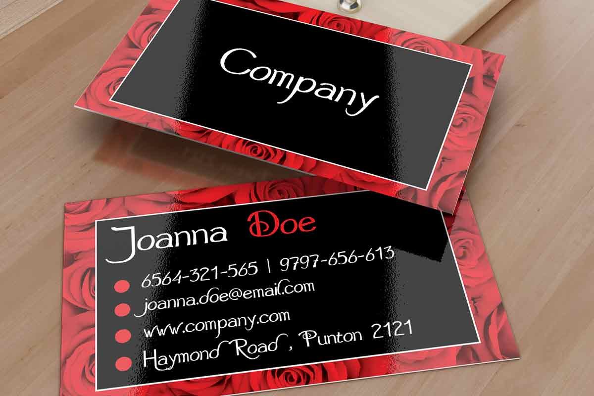 45+ Excellent Black Business Card Templates - Word, PSD ... Black business card template