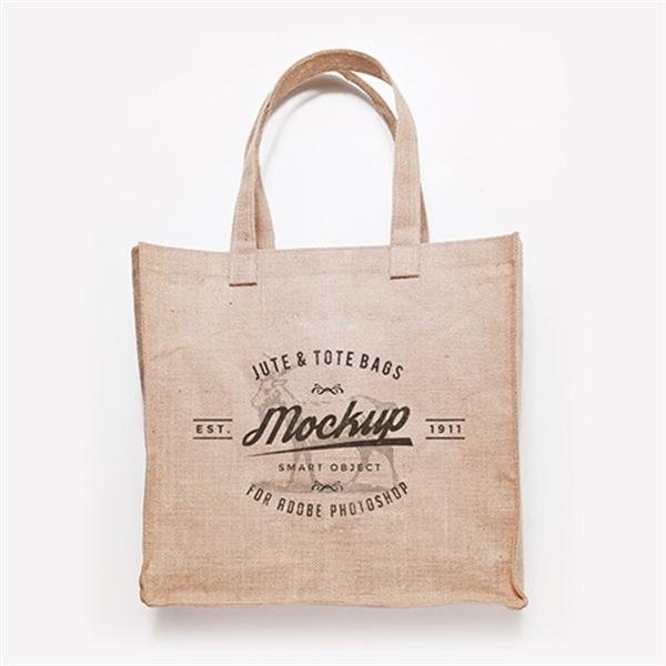 Jute  Tote Bags Mock Up Freebie (Custom)