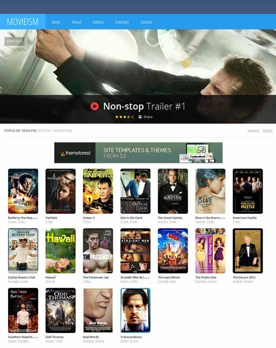 Movieism entertainment blogger template