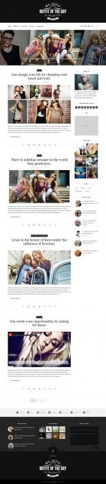 Outfit Clean & Responsive Blogger Template (Custom)