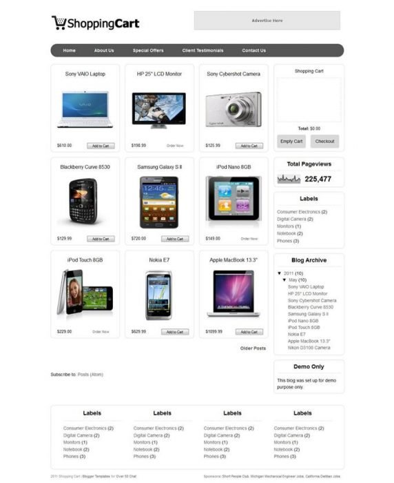 Bootstrap Shopping Cart Template Free Download from www.techclient.com