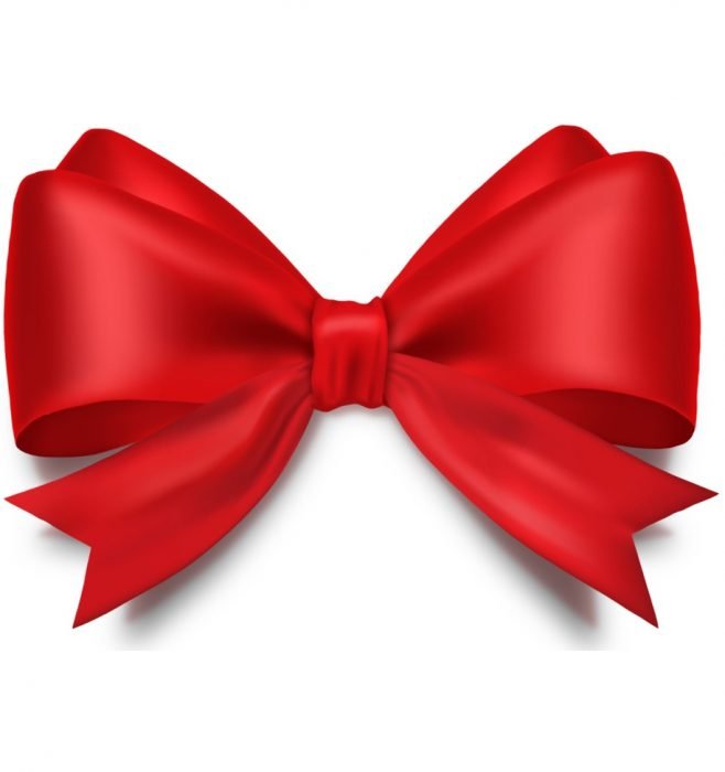 Free Red bow ribbon PSD - TechClient