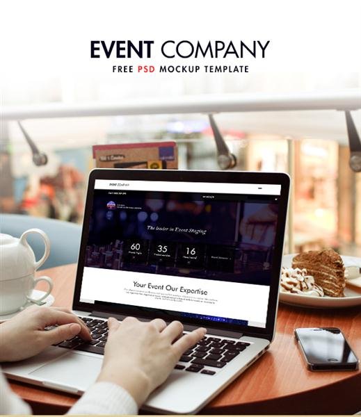 Download Event Company Free PSD Mockup Template (Custom) - TechClient