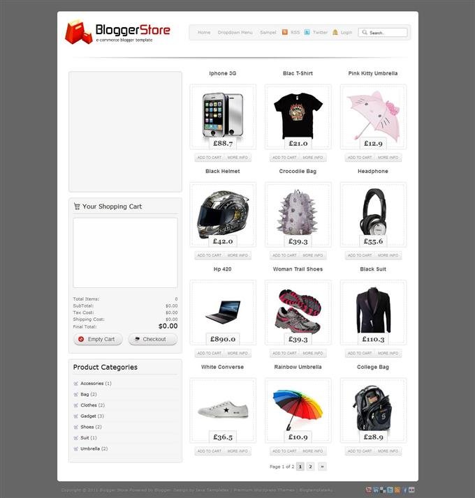 Blogger Store (Custom)